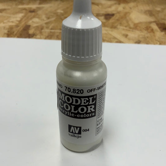 Vallejo model color acrylic colors 70.820 off white