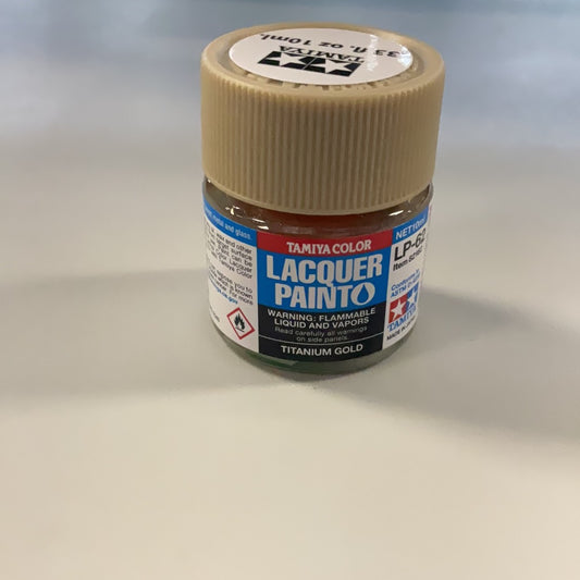 Tamiya color lacquer paint, Titanium Gold, LP- 62