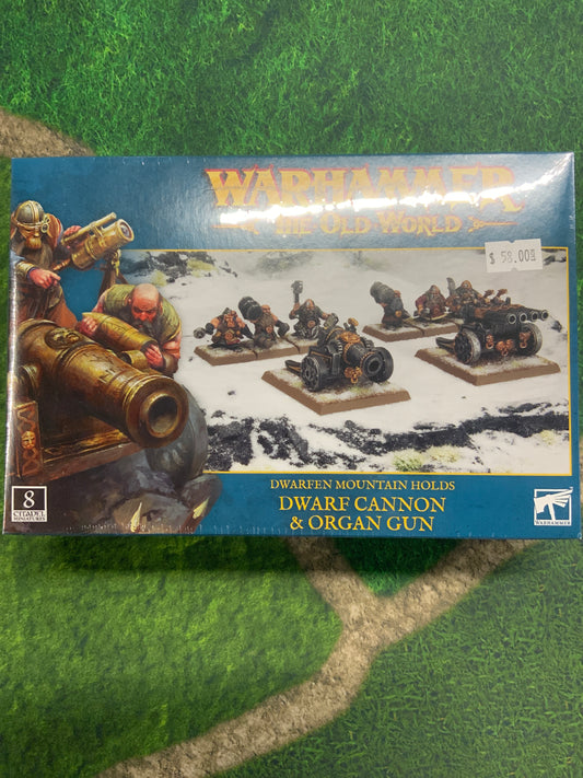 Warhammer Old World Dwarf Cannon & Organ Gun