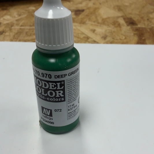 Vallejo model color acrylic colors 70.970, deep green