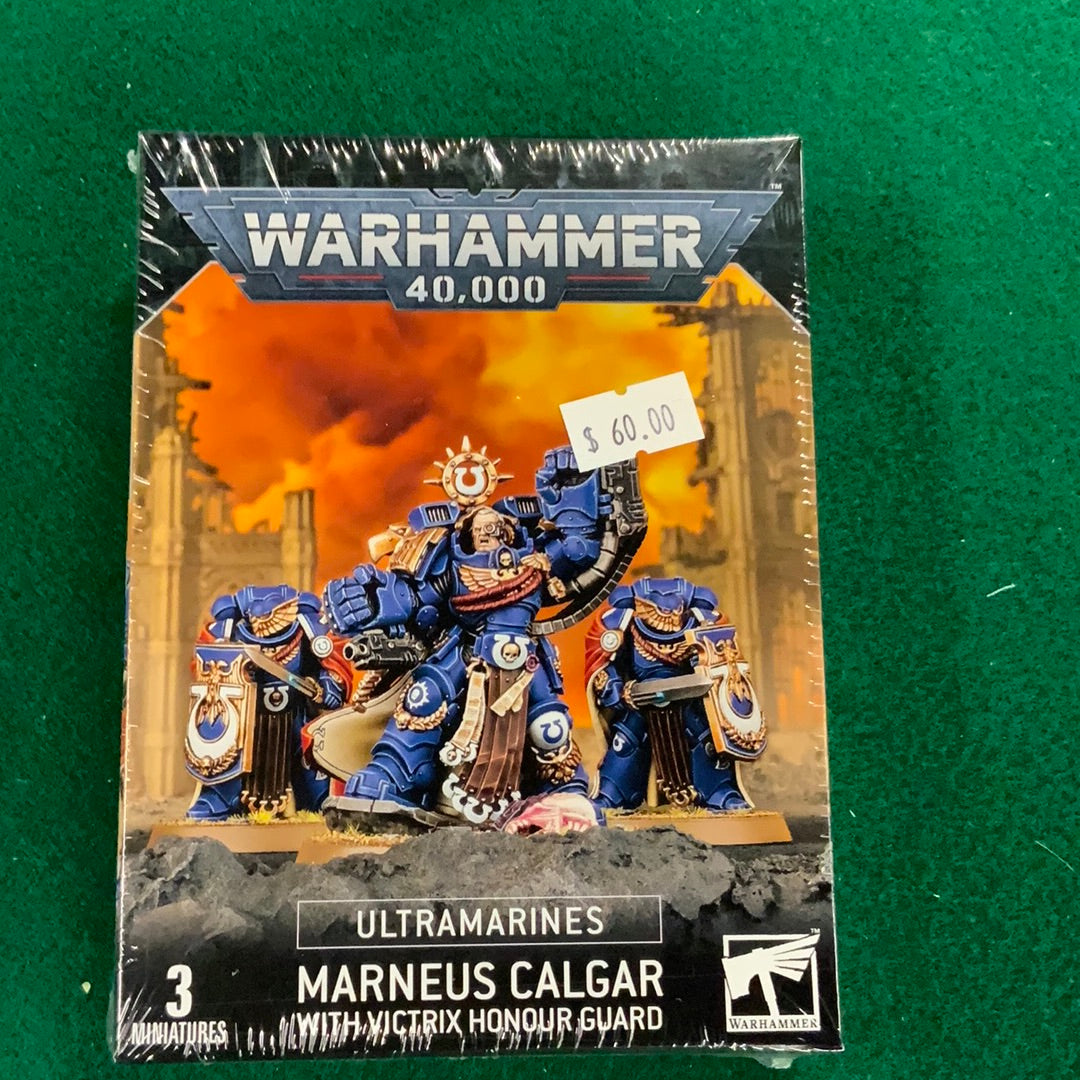 Warhammer 40k, Ultramarines, Marneus Calgar with Victoria Honour Guard