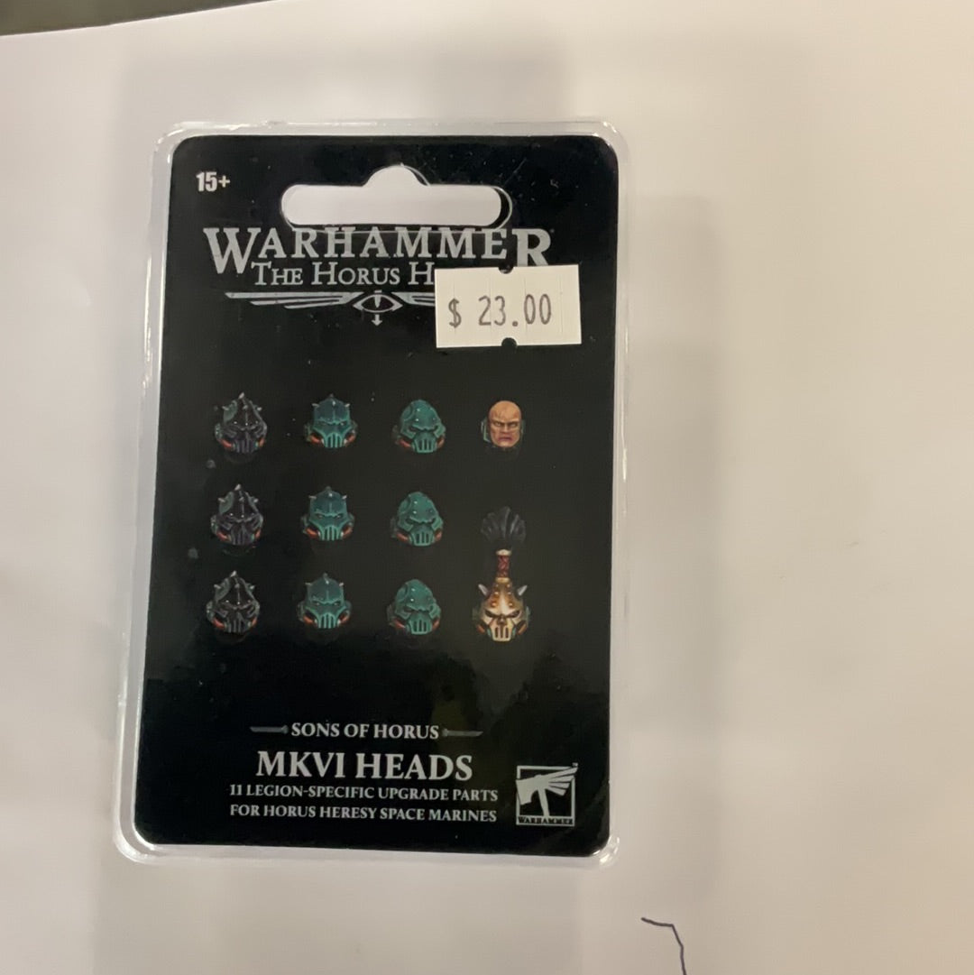 Warhammer The Horus heresy MKVI heads