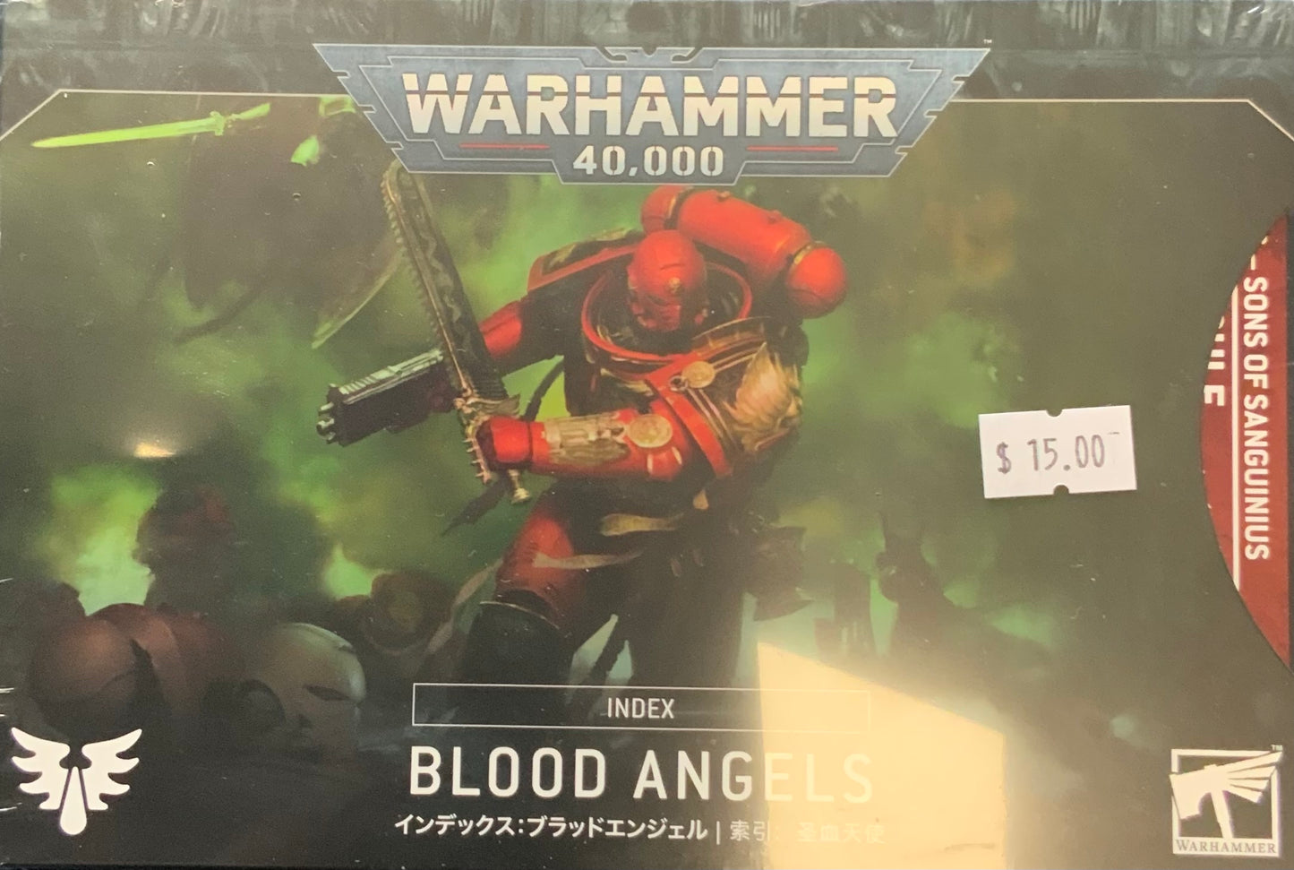 40k Blood Angels Index Cards