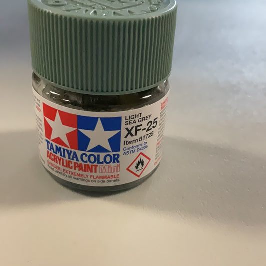 Tamiya color acrylic paint, light sea grey, XF- 25