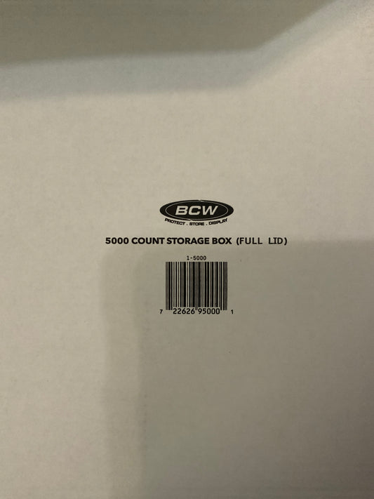 5000 count storage box