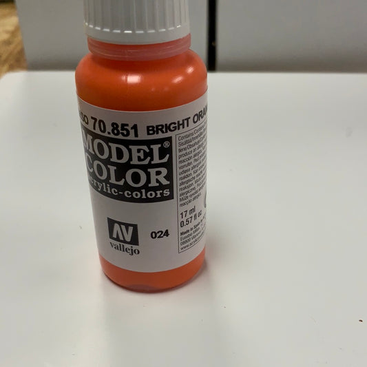 Vallejo model color acrylic colors 70.851 Bright Orange