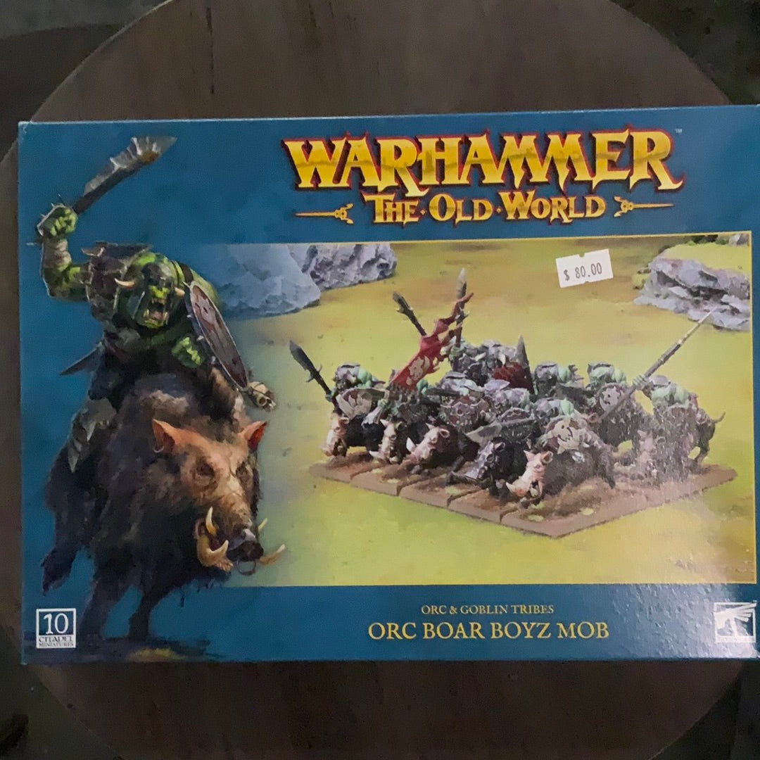 Warhammer The Old World Orc & Goblin Tribes Orc Boar Boyz Mob
