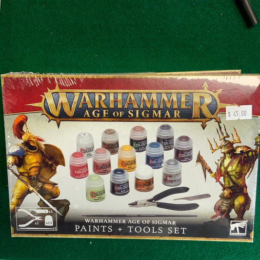 Warhammer Age of Sigmar Paints + Tools Set