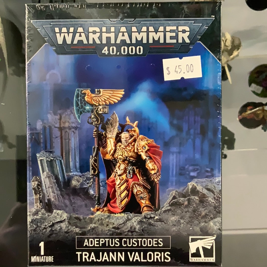 Warhammer 40k Adeptus Custodes Trajan Valoris – Warehouse Comics, Cards ...