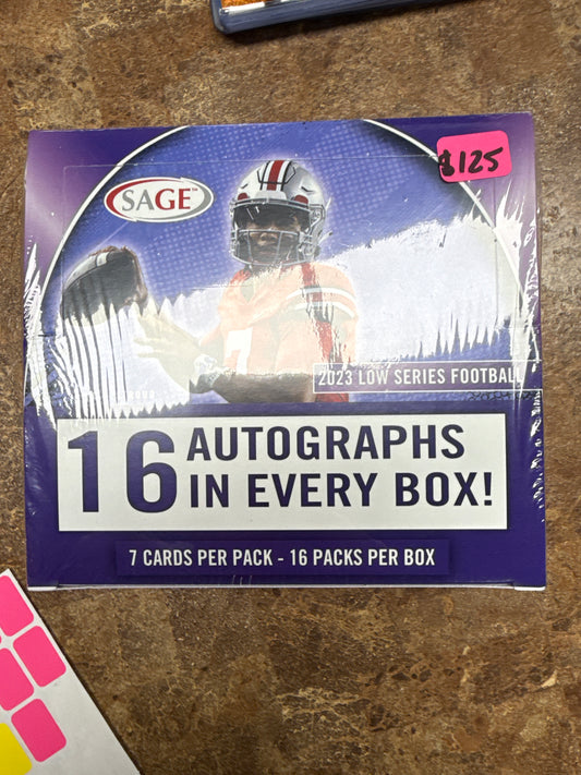 2023 sage football low series hobby