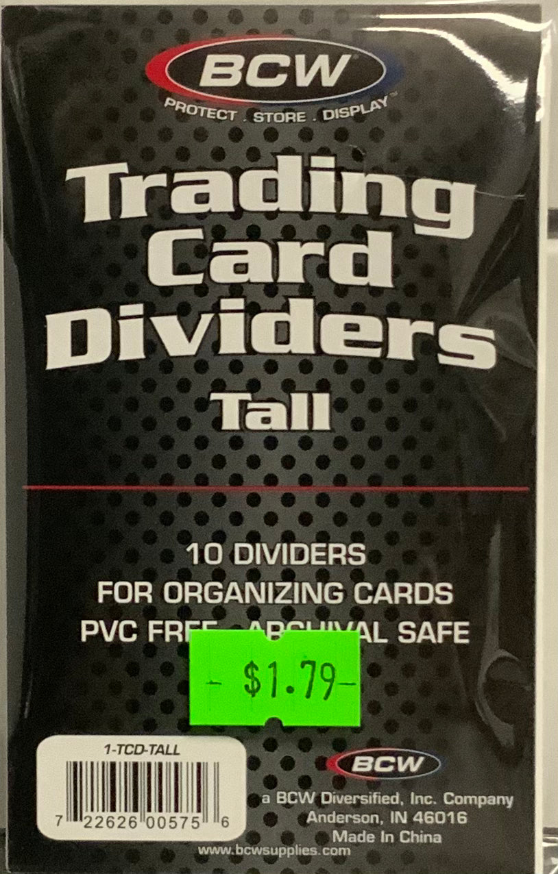 BCW Trading Card Dividers - Tall