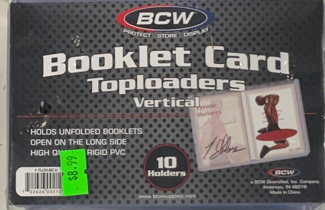 BCW Booklet Card Toploaders - Vertical