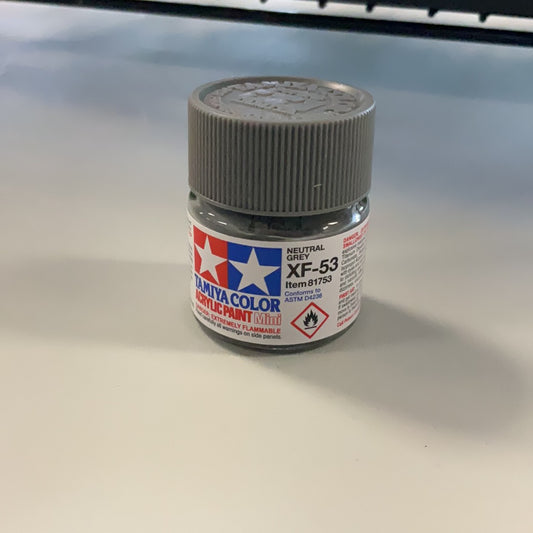 Tamiya color acrylic paint, Neutral grey, XF - 53