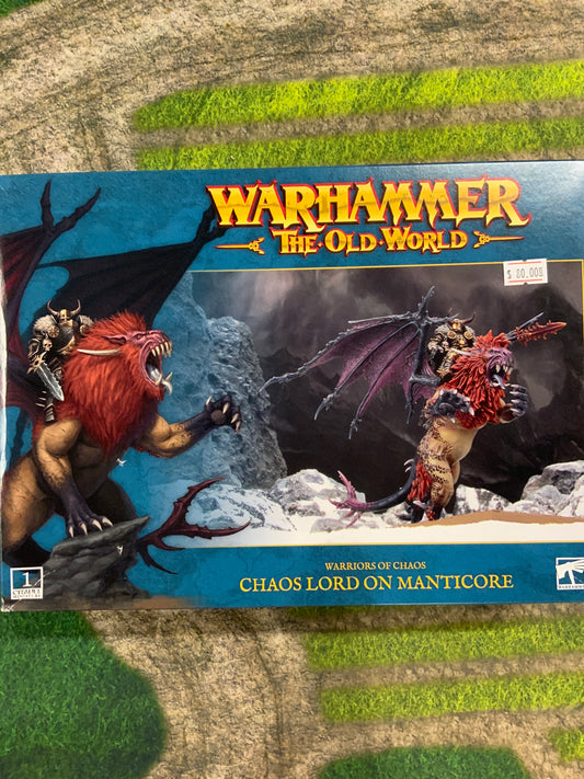 Warhammer The Old World Chaos Lord On Manticore