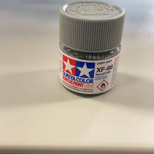 Tamiya color acrylic paint, Light Grey, XF - 66