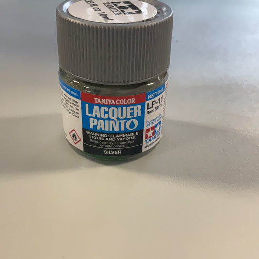 Tamiya color lacquer paint Silver,  LP- 11