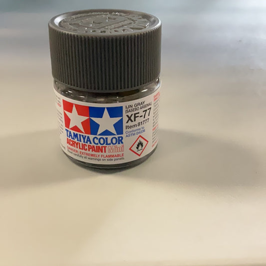 Tamiya color acrylic paint, IJN Gray XF - 77