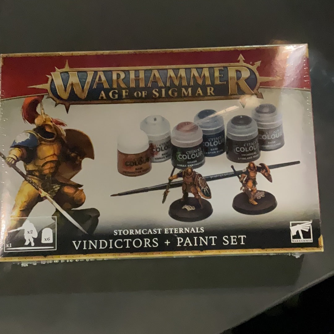 Warhammer Age of Sigmar storm and externals Vindictors and paint set