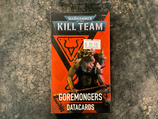 Warhammer Killteam Goremongers Data Cards