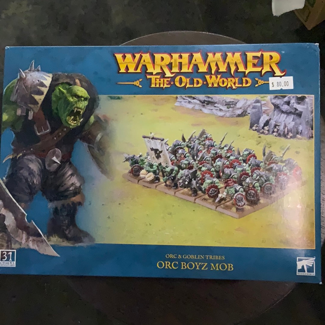 Warhammer The Old War Orc & Goblin Tribes Orc Boyz Mob