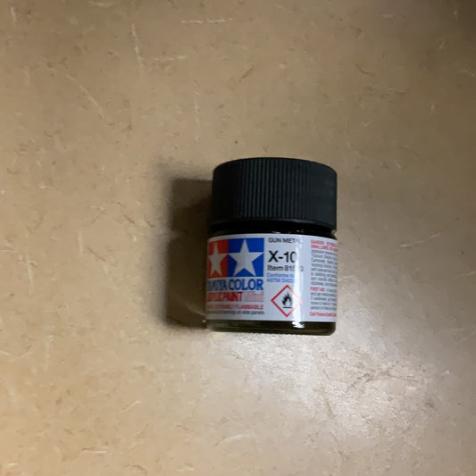Tamiya color acrylic paint, Gun Metal