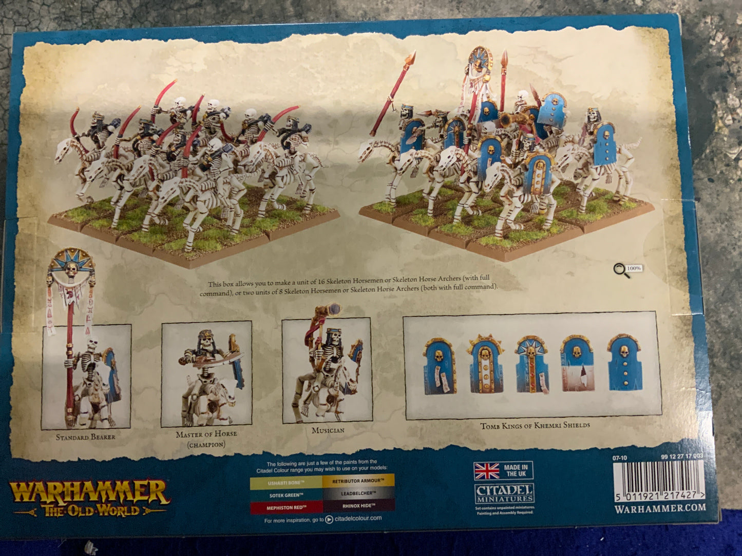Warhammer The Old World, Tomb Kings of Khemri Skeleton Horsemen