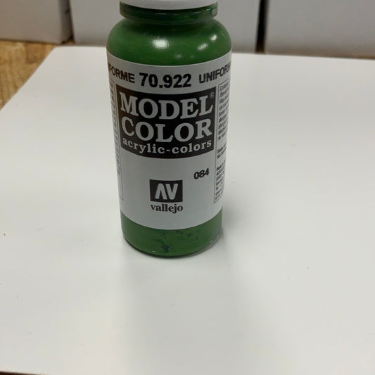 Vallejo model color acrylic colors 70.922 uniform green