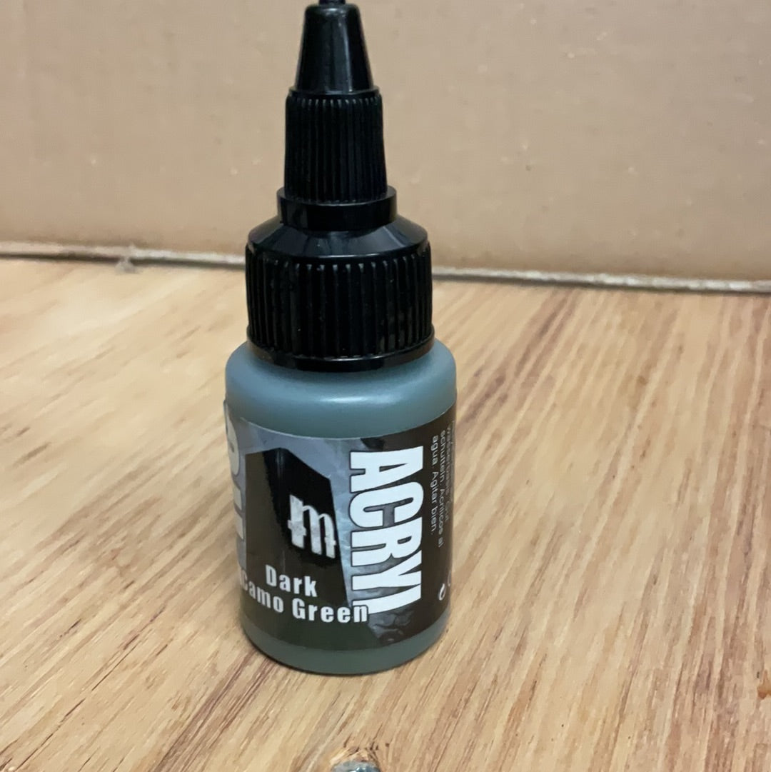 Pro Acrylic paint, Dark Camo Green, MPA-036