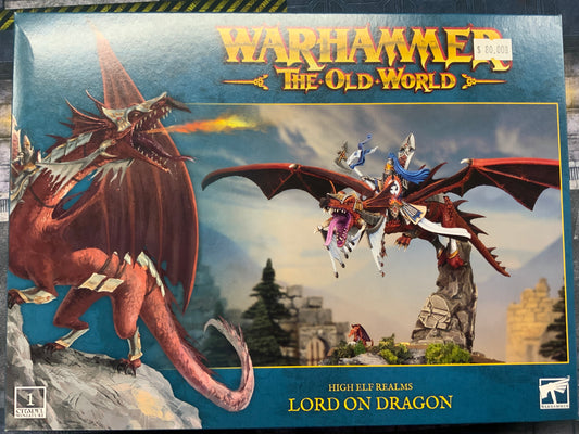 Warhammer Old World High Elf Realms Lord On Dragon