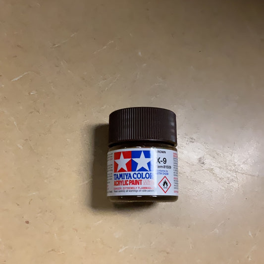 Tamiya color acrylic paint, Brown, X-9