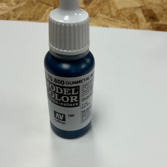 Vallejo model color acrylic colors 70.800 Gunmetal blur