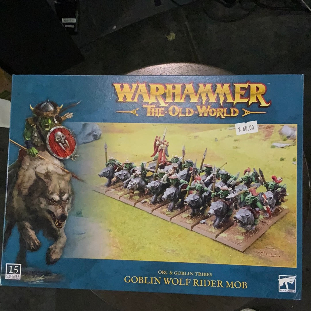 Warhammer The Old War Orc & Goblin Tribes Goblin Wolf Rider Mob
