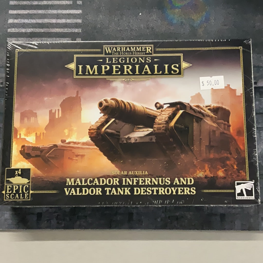 Warhammer The Horus Heresy, Malcador Infernus and Valdor Tank Destroyers