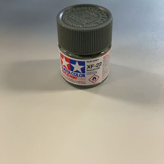 Tamiya color acrylic paint, RLM Grey, XF- 22