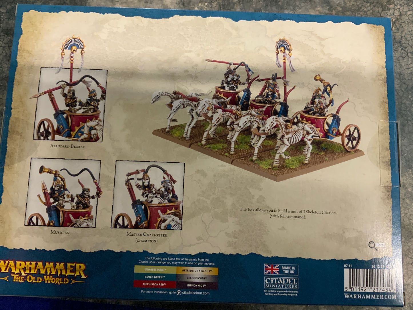 Warhammer, The Old World, Tomb Kings of Khemri Skeleton Chariots