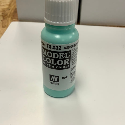 Vallejo model color acrylic colors 70.832 verdigris glaze