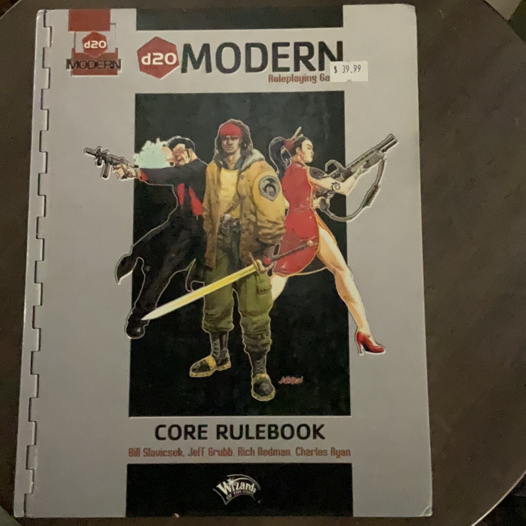 D20 Modern role playing game