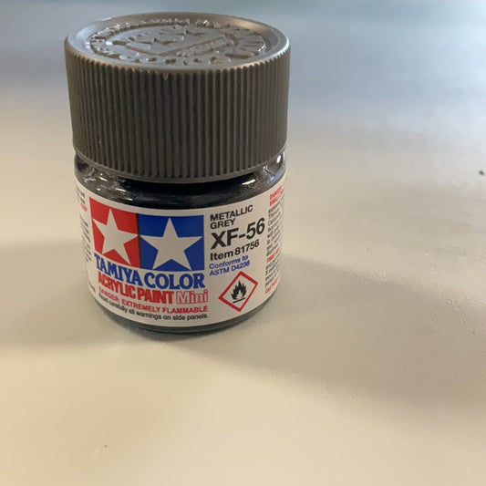 Tamiya color acrylic paint, Metallic grey CF - 56