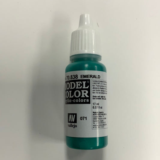 Vallejo model color acrylic colors, 70.838, Emerald