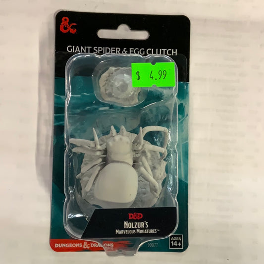 D&D Nolzur’s Marvelous Miniature Giant Spider & Egg Clutch