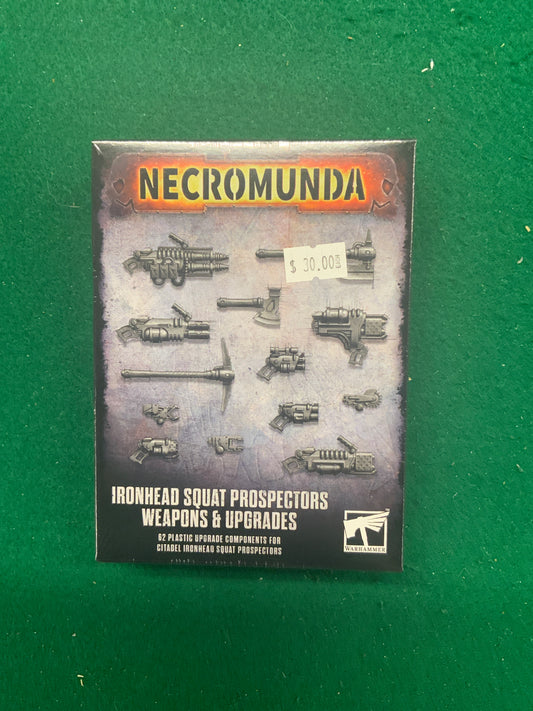 Necromunda Ironhead Squat Prospectors weapons & upgrades