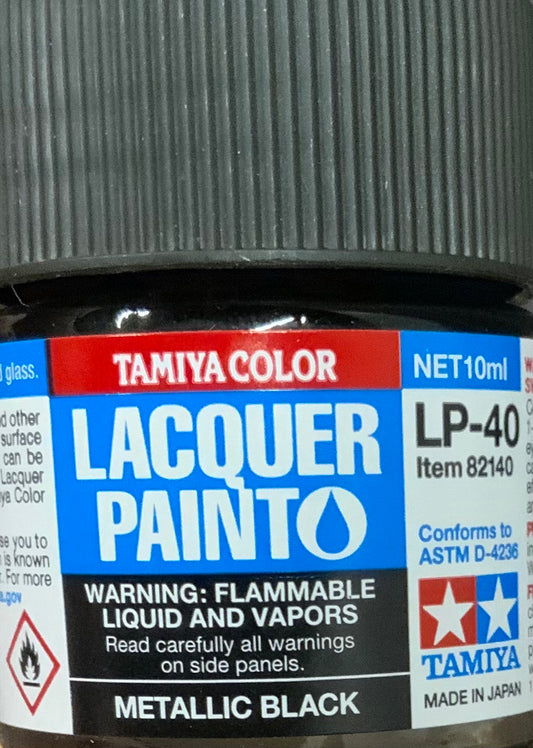 Tamiya Color: LP-40 Metallic Black