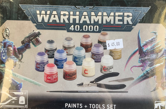 40k Paints and Tools set