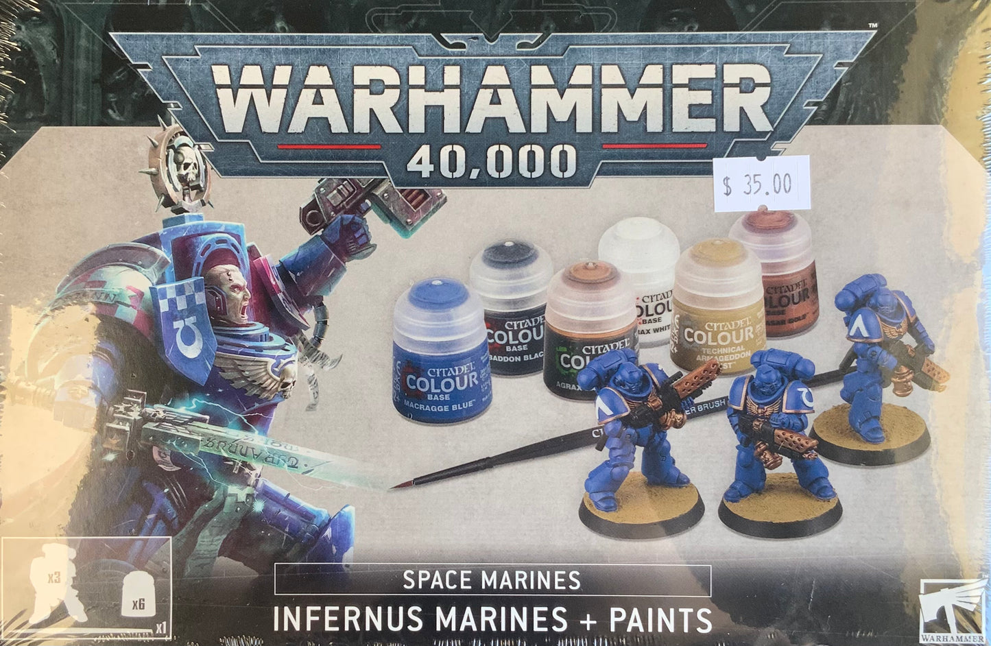 40k Space Marines: Infernus Marines + Paints Set