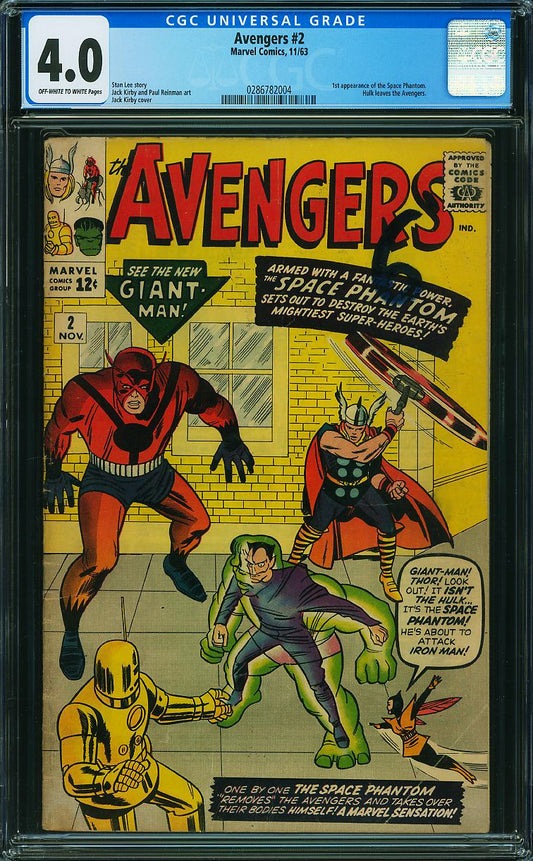 The Avengers, Vol. 1 #2 CGC Graded 4.0