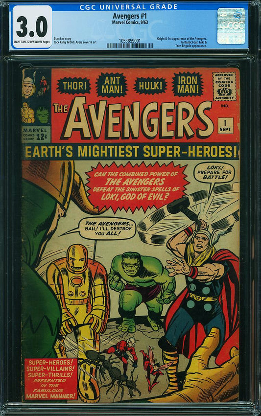 The Avengers, Vol. 1 #1 CGC Graded 3.0