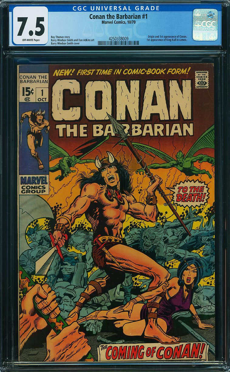 CONAN THE BARBARIAN #1, CGC 7.5