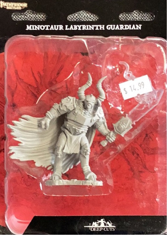 Pathfinder Battles Large Primed Figure - Minotaur Labyrinth Guardian