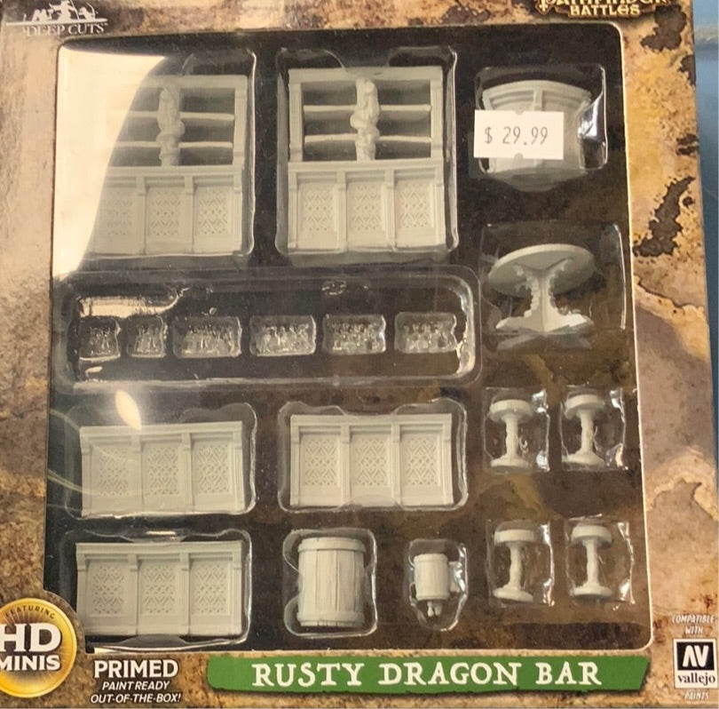 Pathfinder Battles: Rusty Dragon Bar figure set