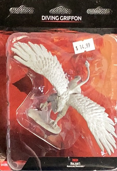 DND Large Primed Figure - Diving Griffon